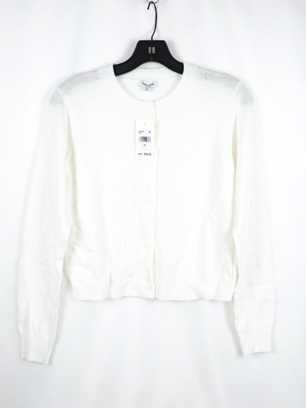Splendid Eris Button-Up Crewneck Cardigan In White - Women's Size XS - NWT
